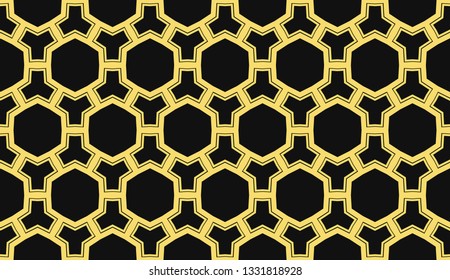 Vector illustration yellow geometric abstract background