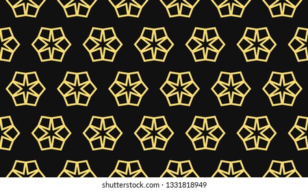 Vector illustration yellow geometric abstract background