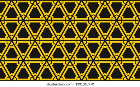 Vector illustration yellow geometric abstract background