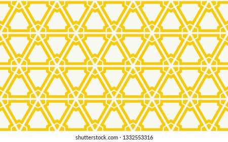 Vector illustration yellow geometric abstract background