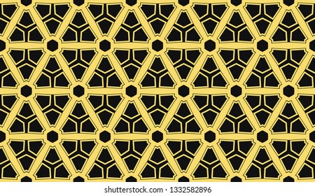 Vector illustration yellow geometric abstract background
