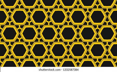 Vector illustration yellow geometric abstract background