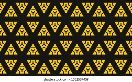 Vector illustration yellow geometric abstract background