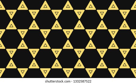 Vector illustration yellow geometric abstract background