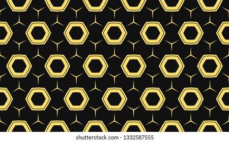 Vector illustration yellow geometric abstract background