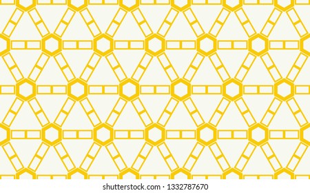 Vector illustration yellow geometric abstract background