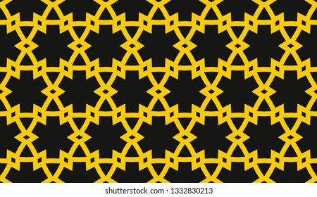 Vector illustration yellow geometric abstract background