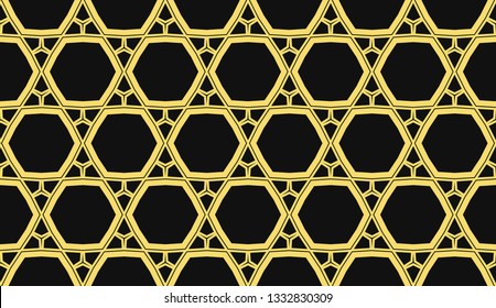 Vector illustration yellow geometric abstract background