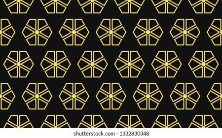 Vector illustration yellow geometric abstract background