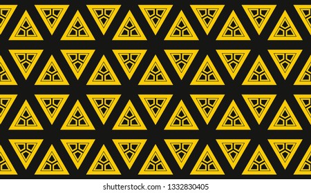 Vector illustration yellow geometric abstract background