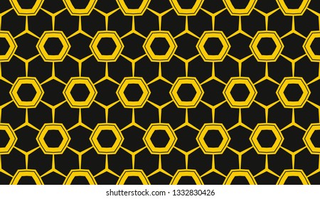 Vector illustration yellow geometric abstract background