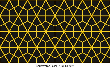 Vector illustration yellow geometric abstract background