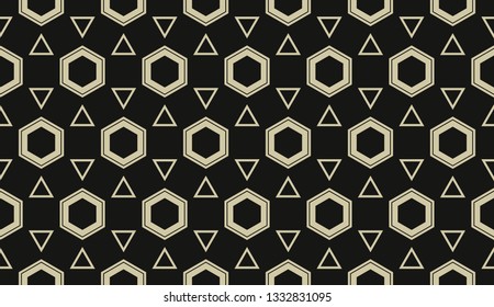 Vector illustration yellow geometric abstract background