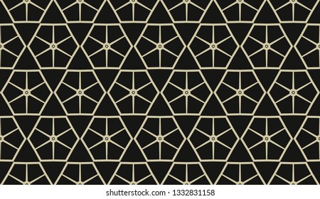 Vector illustration yellow geometric abstract background
