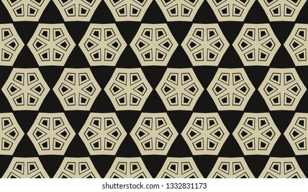 Vector illustration yellow geometric abstract background