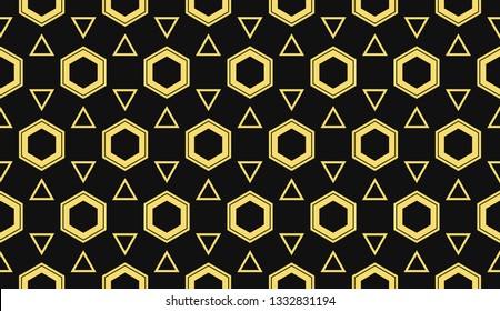 Vector illustration yellow geometric abstract background
