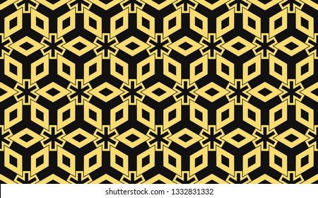 Vector illustration yellow geometric abstract background