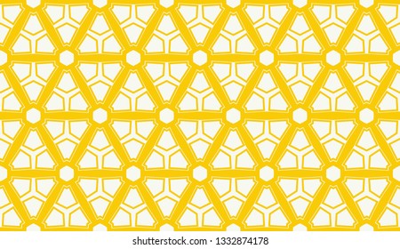 Vector illustration yellow geometric abstract background