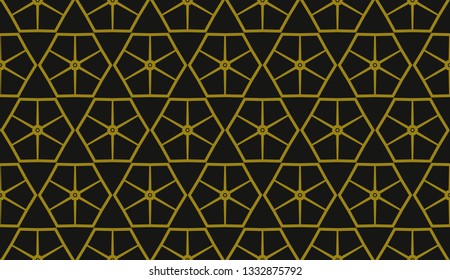 Vector illustration yellow geometric abstract background