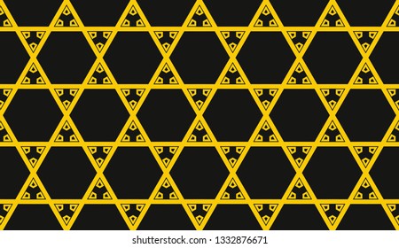 Vector illustration yellow geometric abstract background