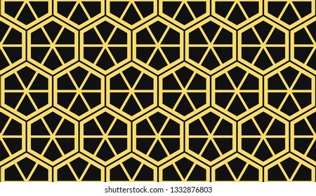 Vector illustration yellow geometric abstract background