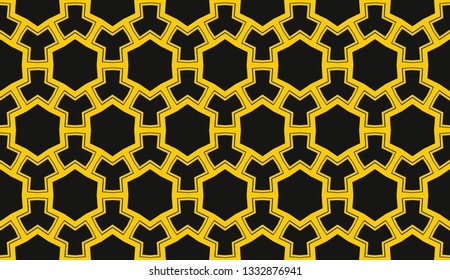 Vector illustration yellow geometric abstract background