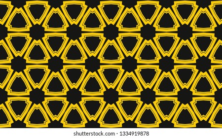 Vector illustration yellow geometric abstract background