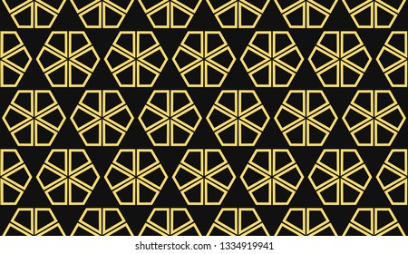 Vector illustration yellow geometric abstract background