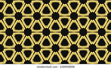 Vector illustration yellow geometric abstract background