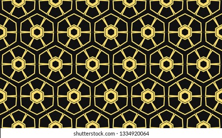 Vector illustration yellow geometric abstract background