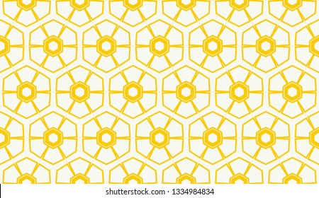 Vector illustration yellow geometric abstract background