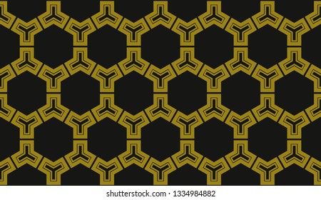 Vector illustration yellow geometric abstract background