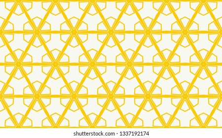 Vector illustration yellow geometric abstract background