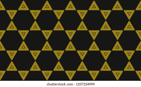 Vector illustration yellow geometric abstract background