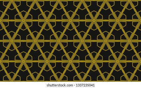 Vector illustration yellow geometric abstract background