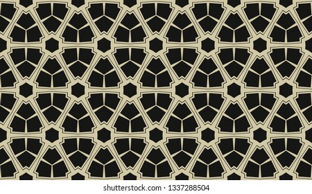 Vector illustration yellow geometric abstract background