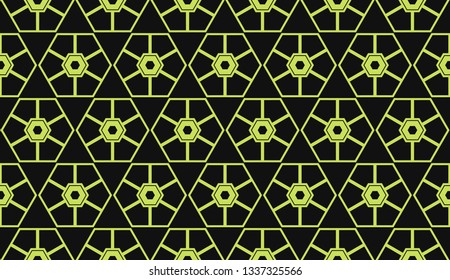 Vector illustration yellow geometric abstract background