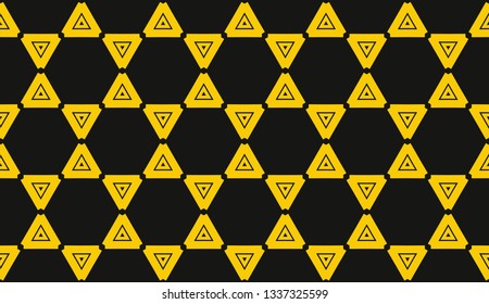 Vector illustration yellow geometric abstract background