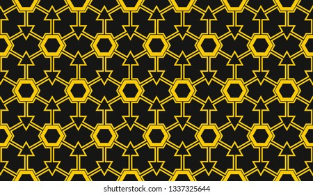 Vector illustration yellow geometric abstract background