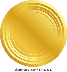 Vector Illustration of Yellow Plate  Icon
