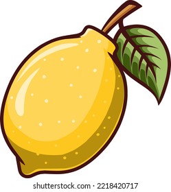 Vector illustration of yellow lemonade 