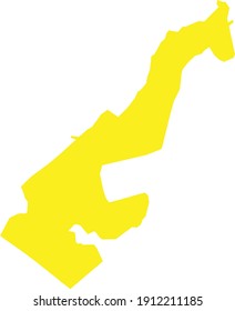 Vektorgrafik der Gelben Karte von Monaco