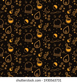 Vektorgrafik-Gelbe Musterhexe