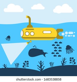 submarine cartoon periscope