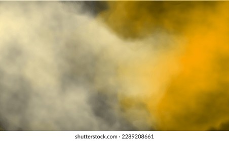 Vector illustration of a yellow white mystical haze