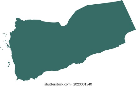 vector illustration of Yemen map