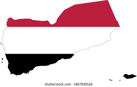 Vektorgrafik von Jemen und Flagge