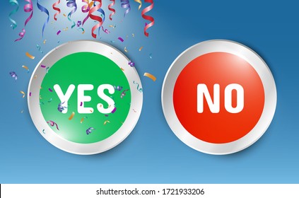 
Vector illustration of yes or no buttons. Selection icons on transparent background. - Powered by Shutterstock - Get 15% off with code: PIKWIZARD15