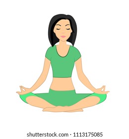 vector illustration of yoga
