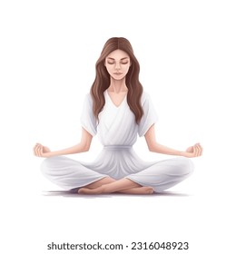 Vector Illustration of Yoga day